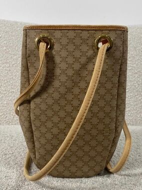 Authentic Pre-Owned Celine Vintage Macadam pattern bucket bag